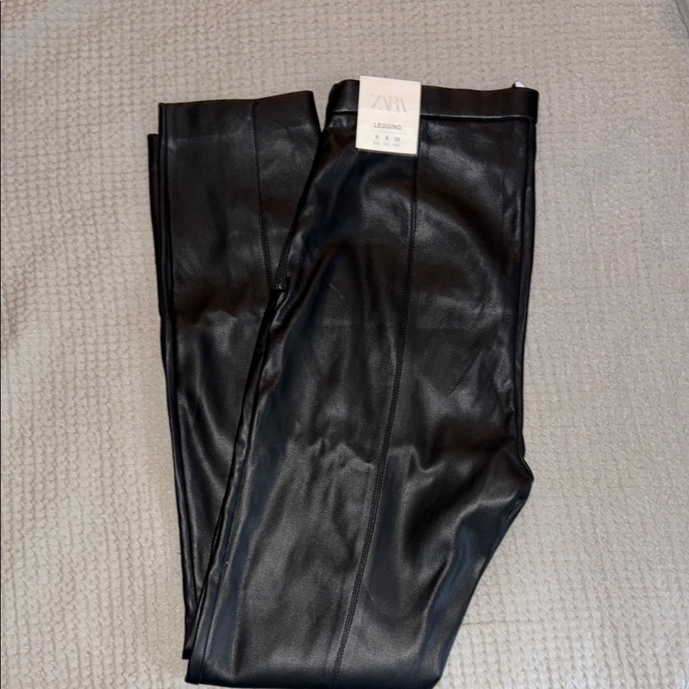 Zara Faux Leather Legging